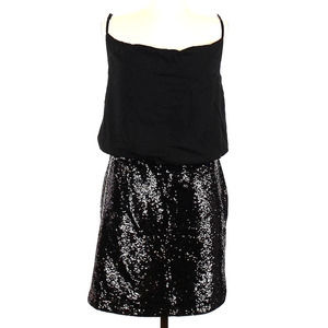 The Addison Story Black Sequin Sleeveless Dress Size Large